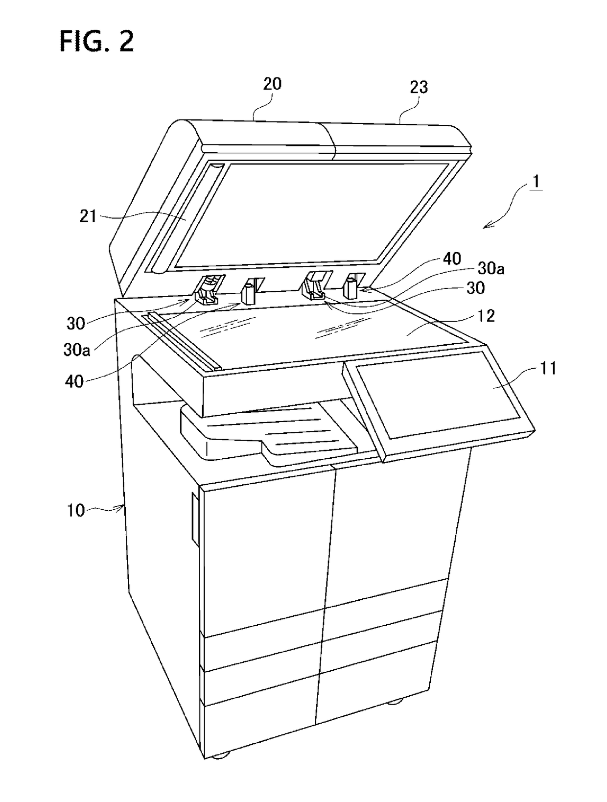 Hinge device and office equipment using the same