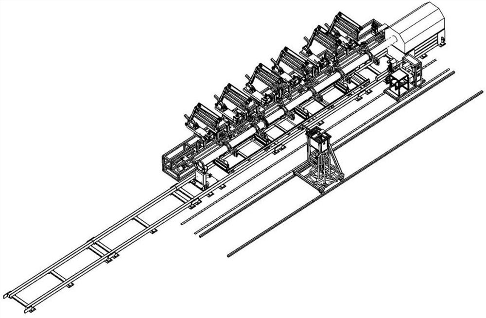 Manufacturing equipment for reinforcement cage framework