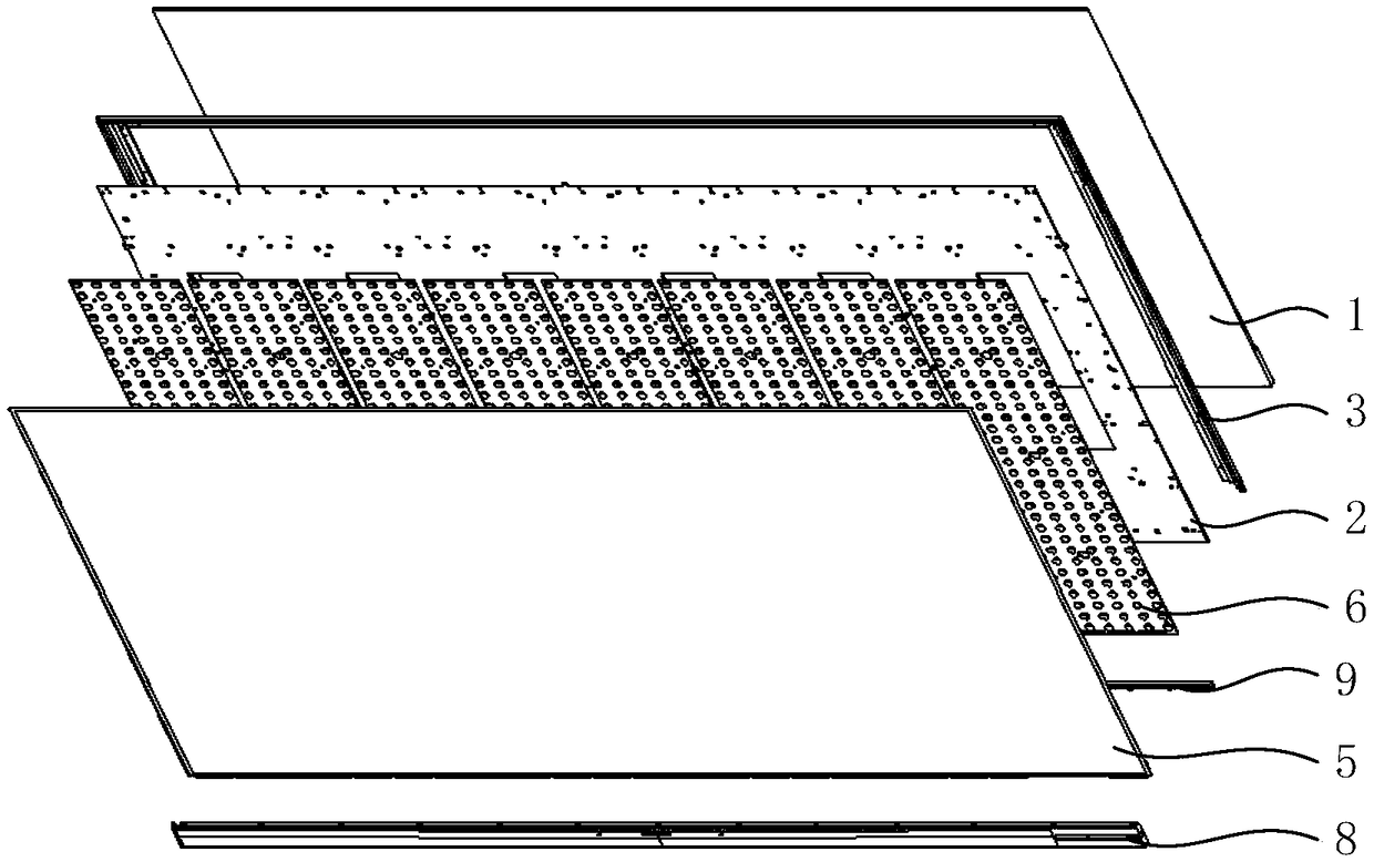 Straight-down type display device