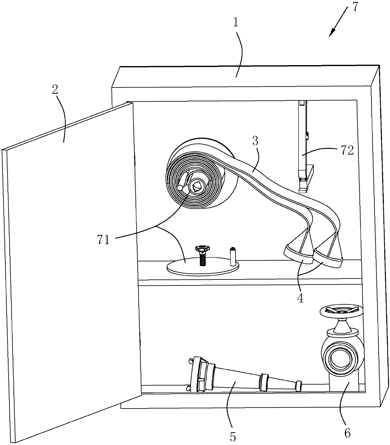 Fire-hydrant cabinet