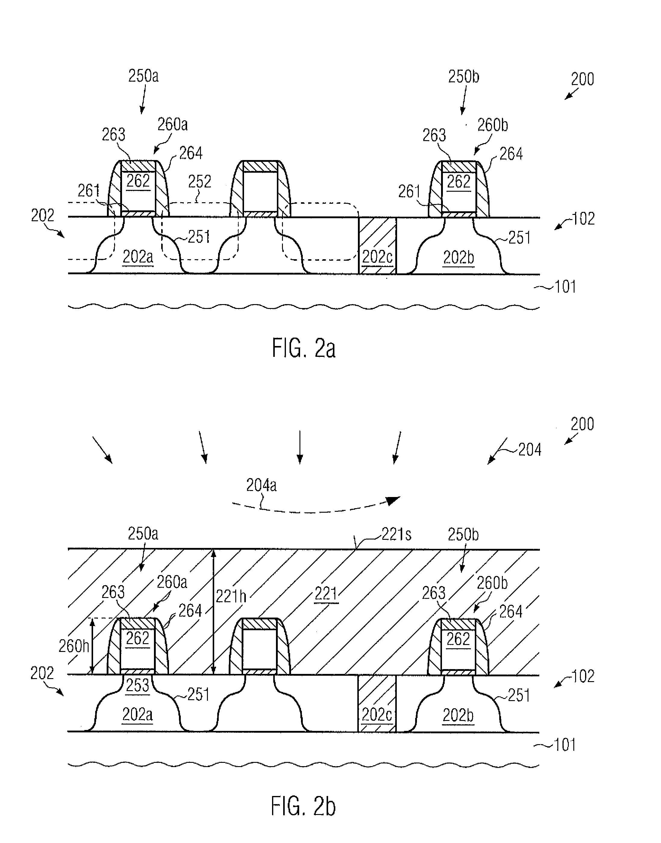 Replacement Gate Approach for High-K Metal Gate Stacks by Using a Multi-Layer Contact Level