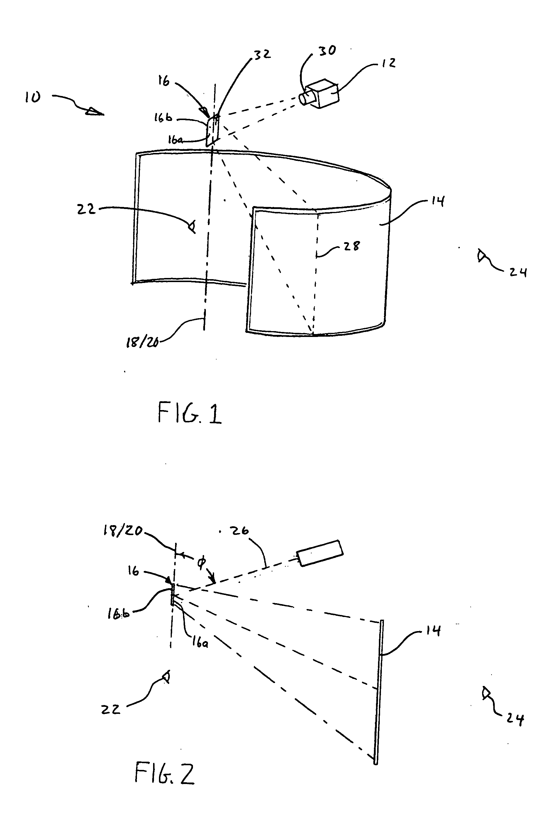 Wide angle scanner for panoramic display