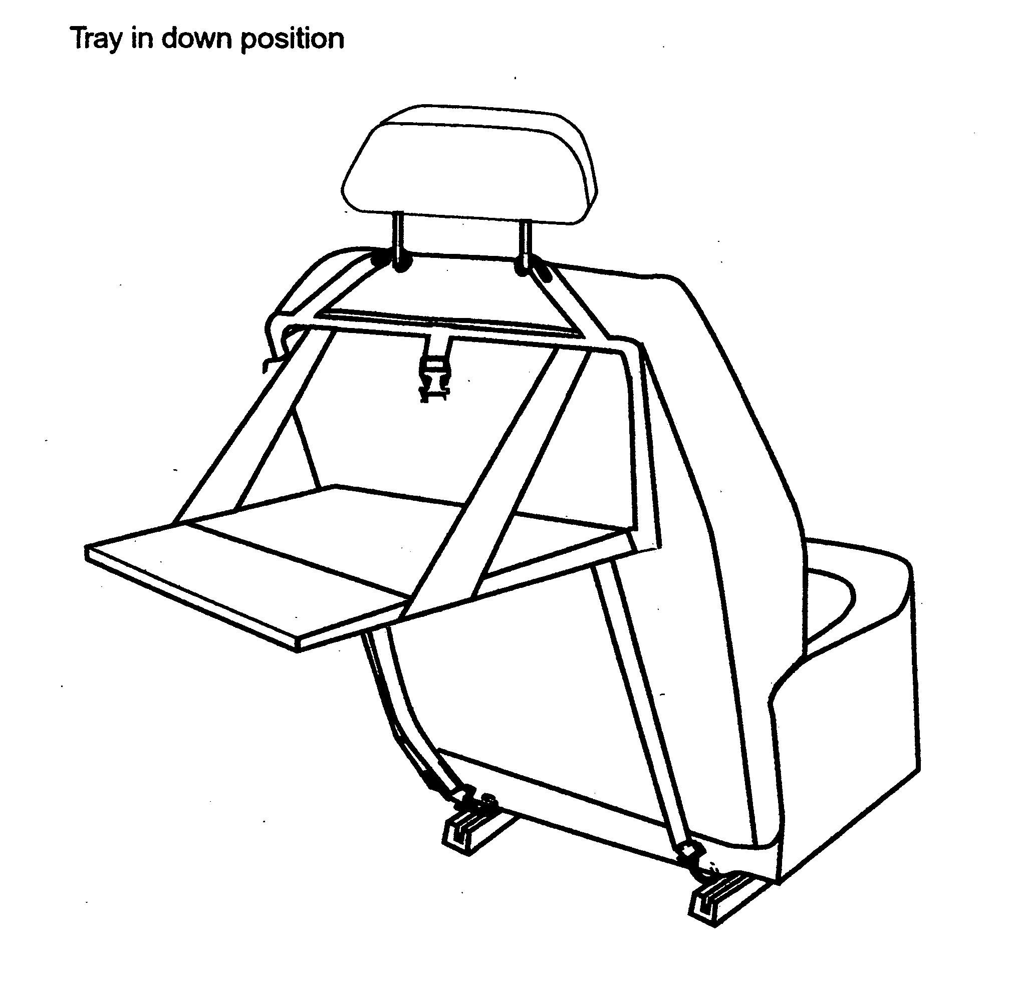 Collapsable travel tray