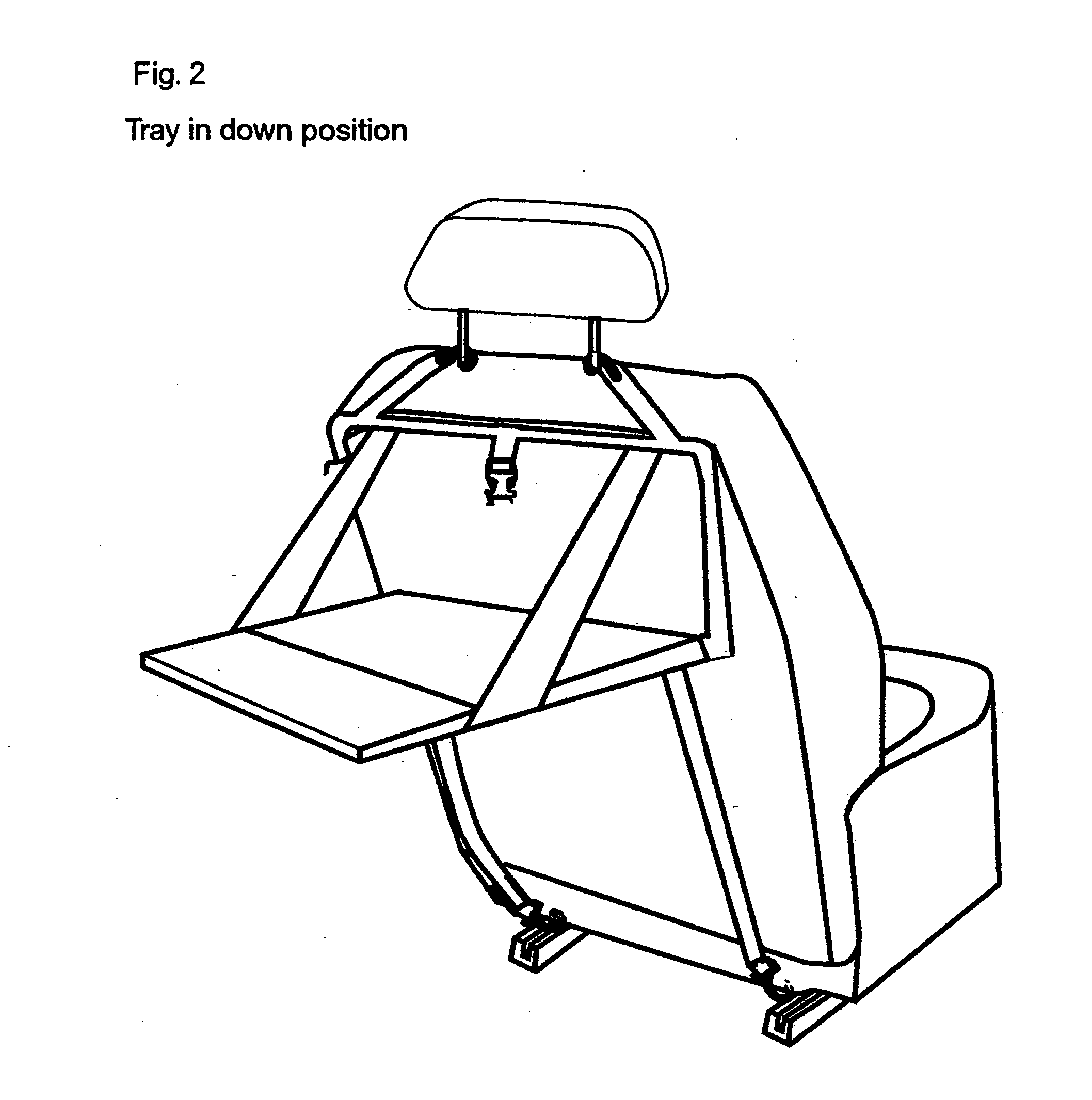 Collapsable travel tray