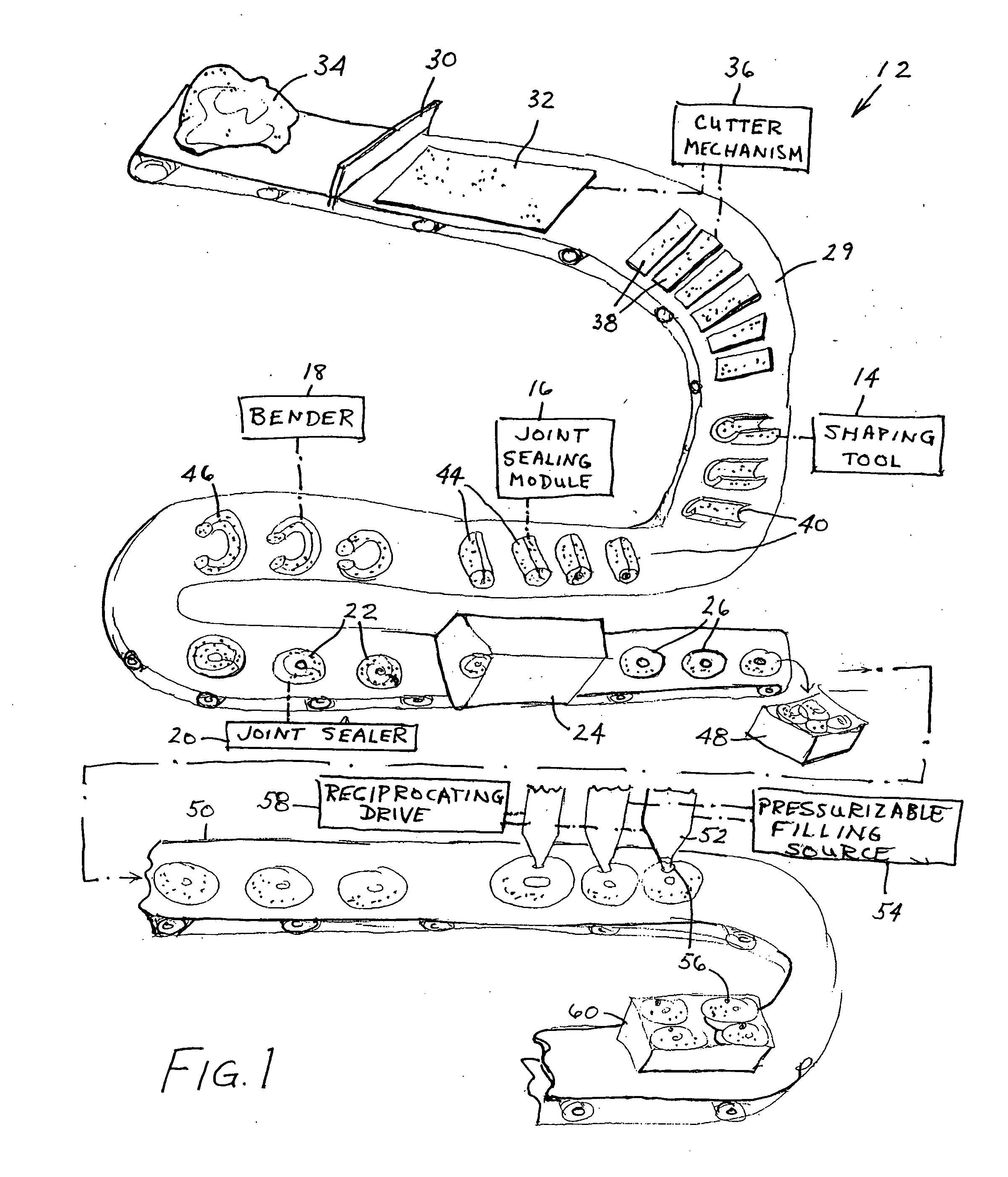 Food forming and cooking apparatus and associated method