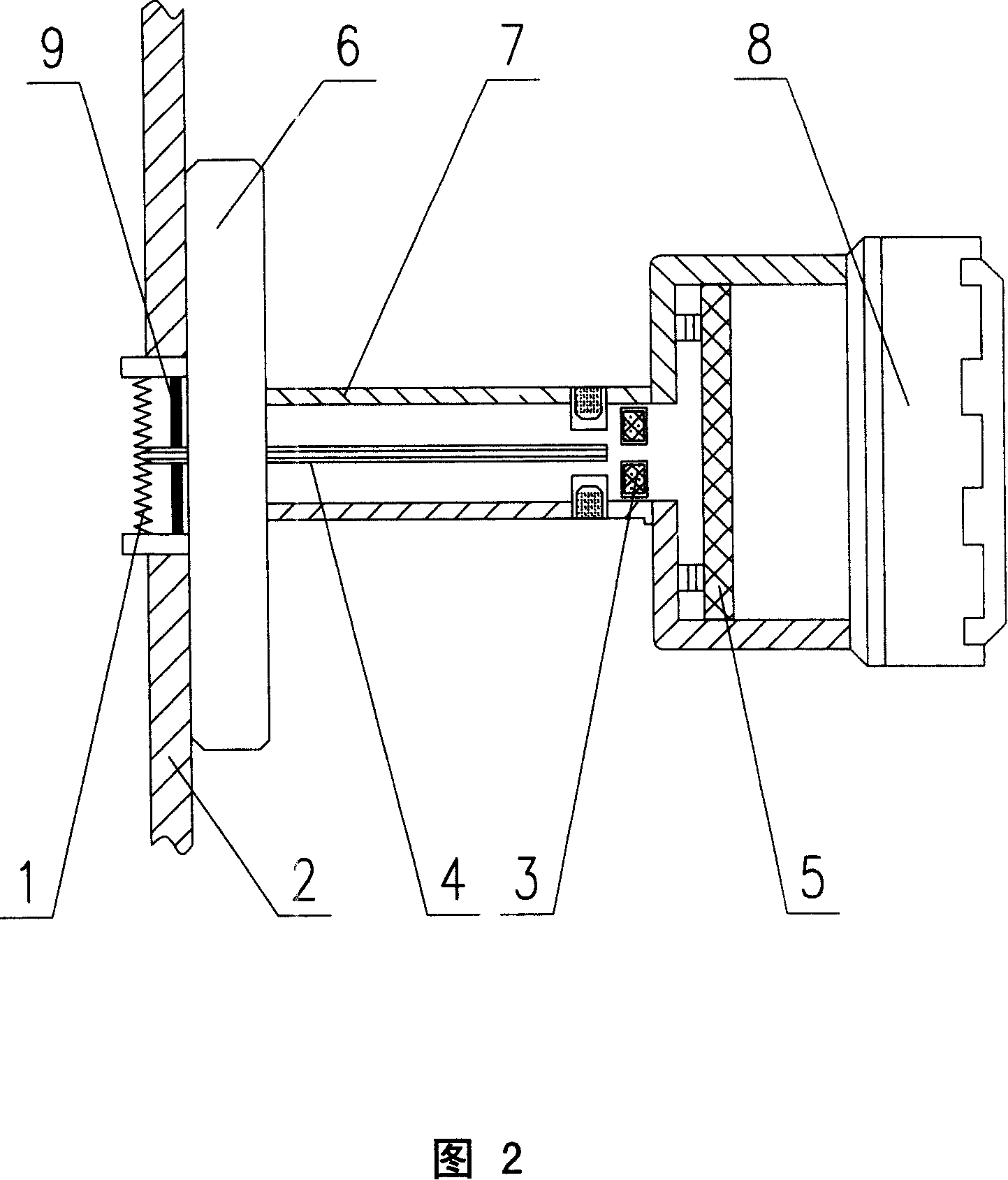 Application of electric eddy-current sensor on fluid pressure measurement