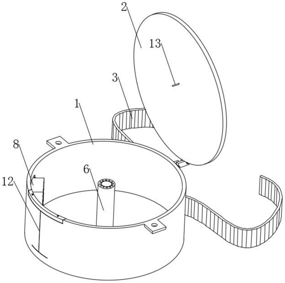 Special animal bite prevention device based on residual optical cable