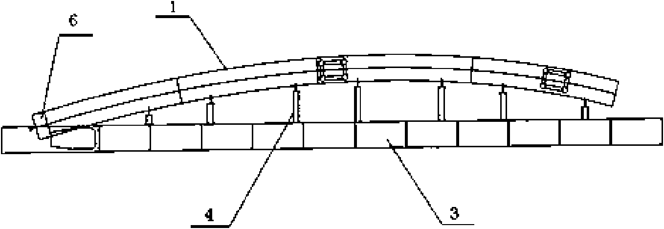 Steel tube arch rib vertical lifting method