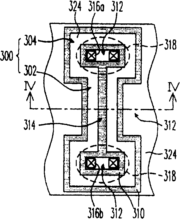 Test key structure