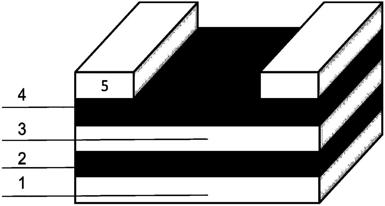 Bipolar high-capacity organic field effect transistor memory and preparation method thereof