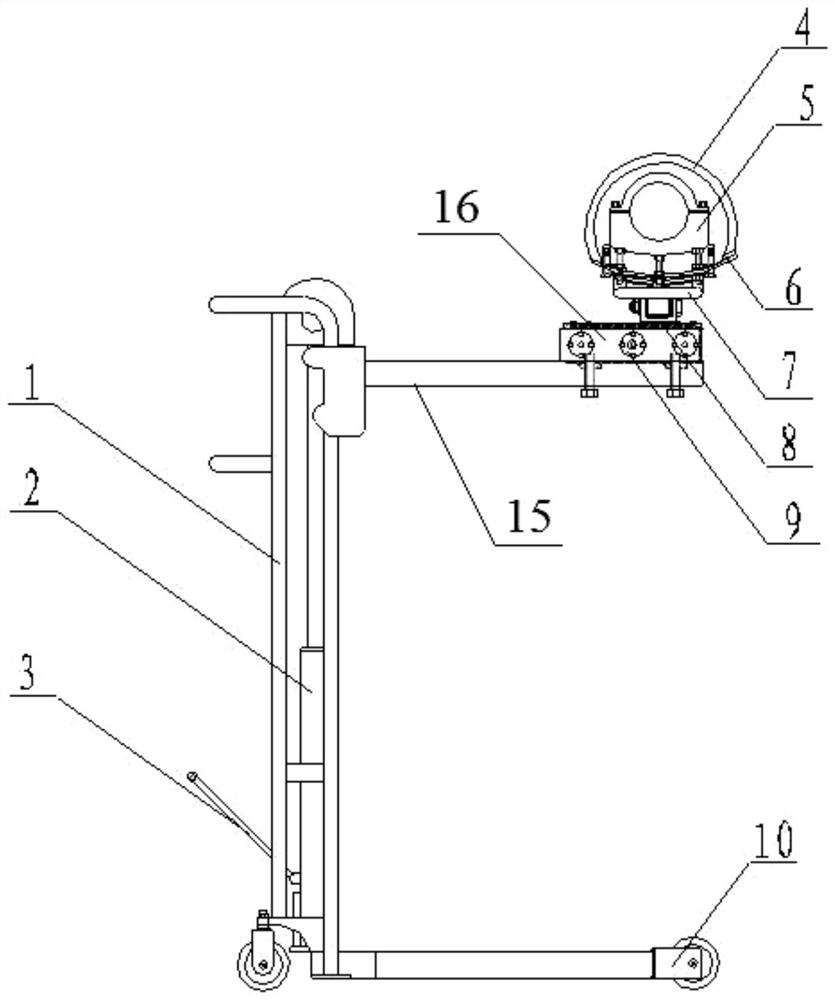 An aero-engine fuel accessory bracket vehicle