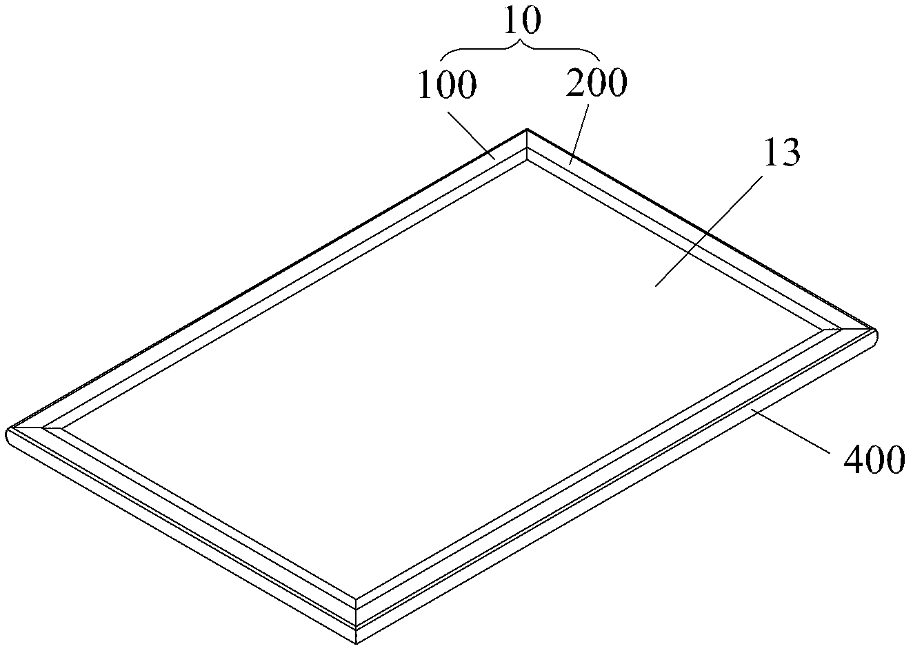 Display with detachable frame