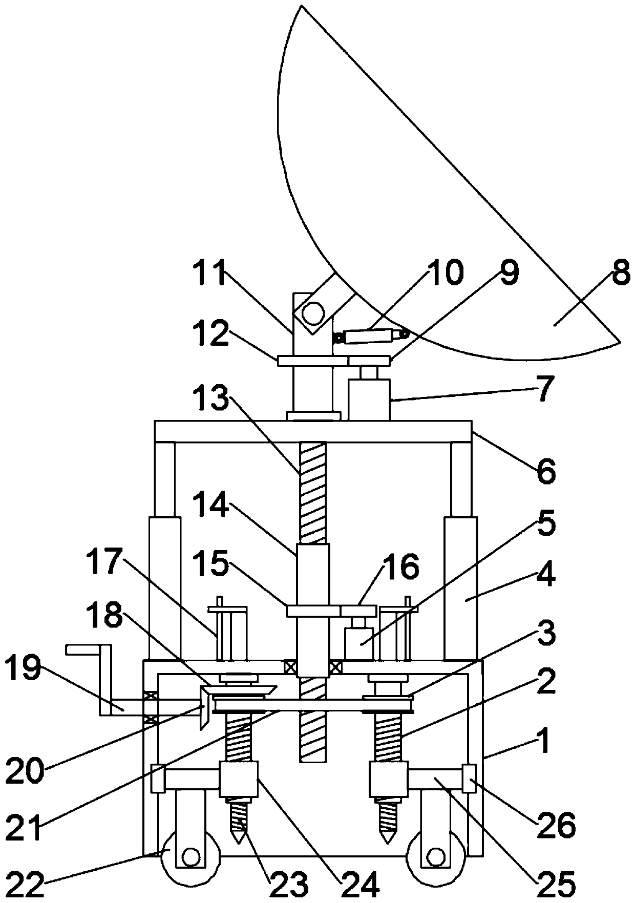 An adjustable multifunctional communication antenna