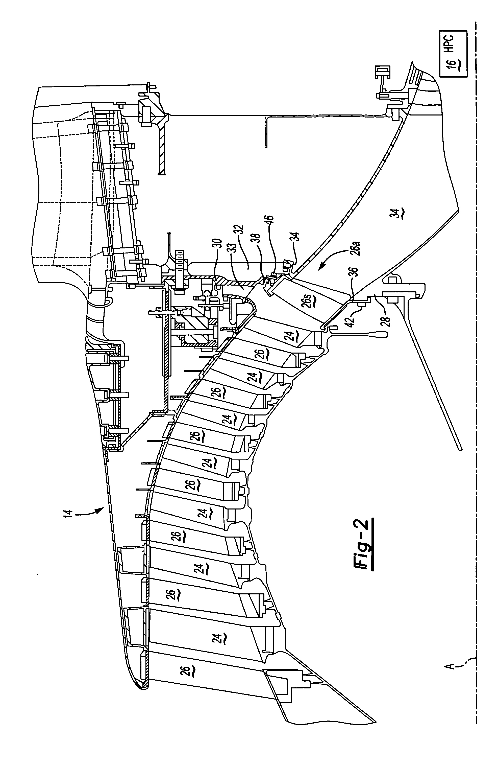 Stator vane assembly for a gas turbine engine