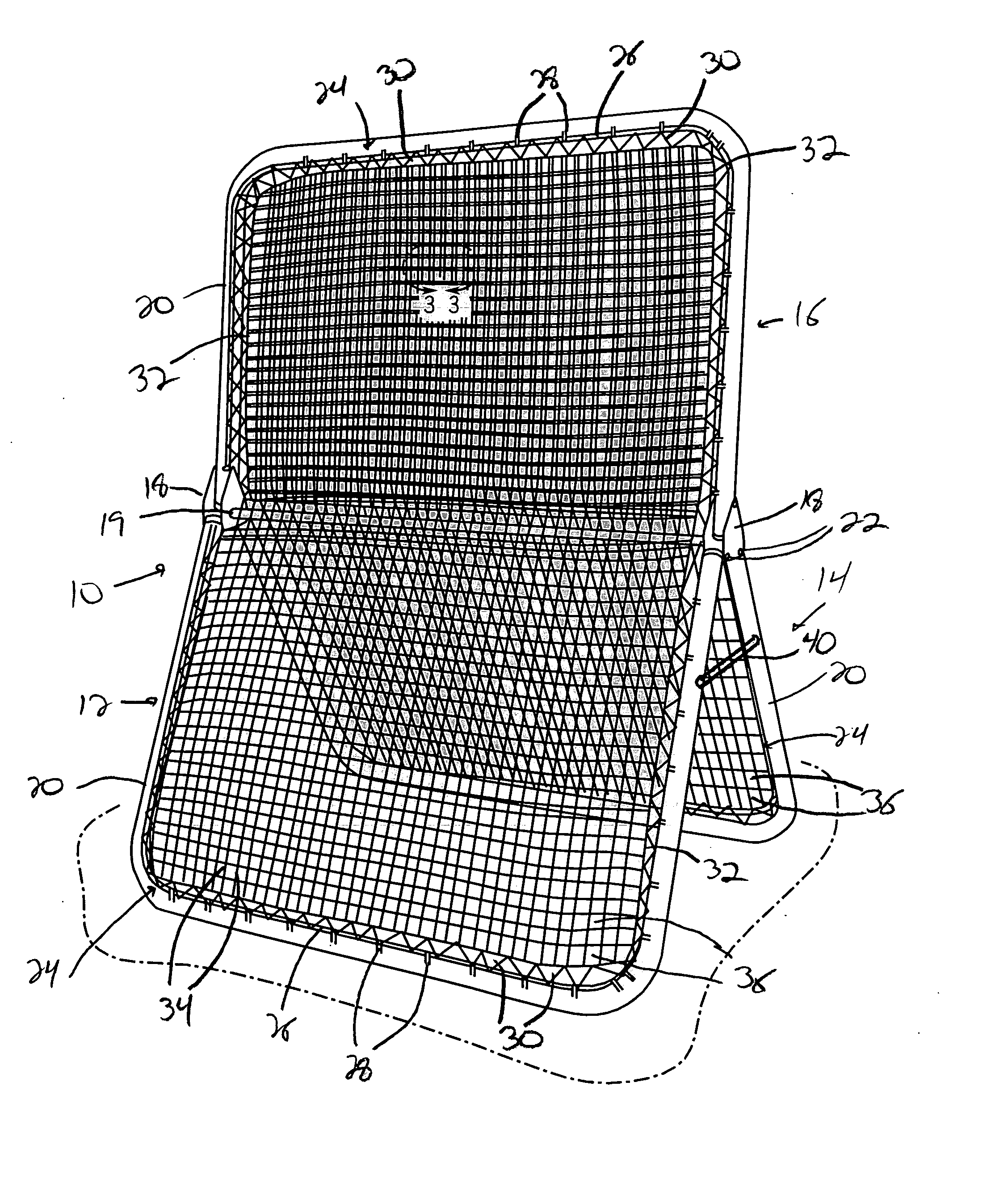 Random rebound practice device