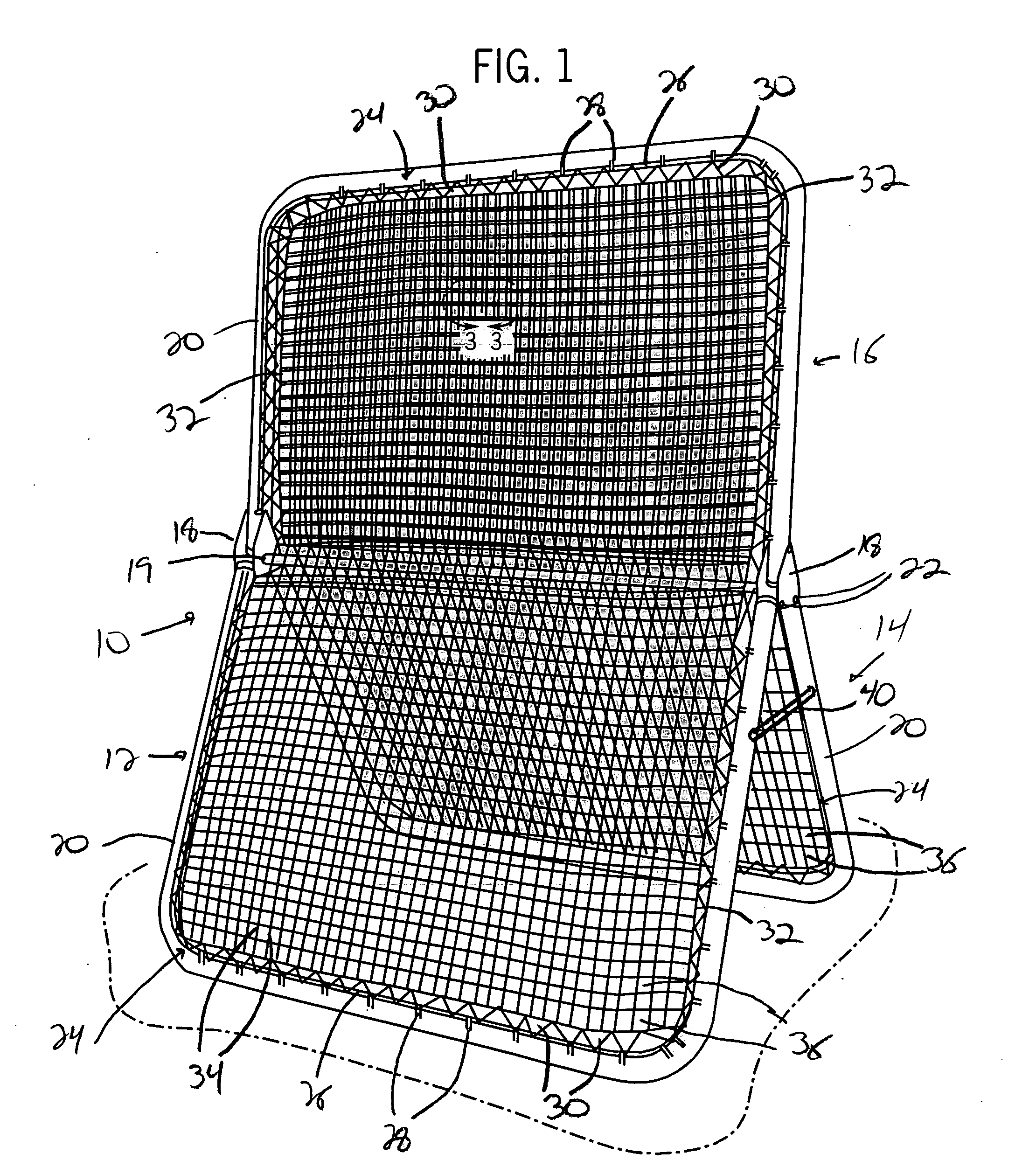 Random rebound practice device