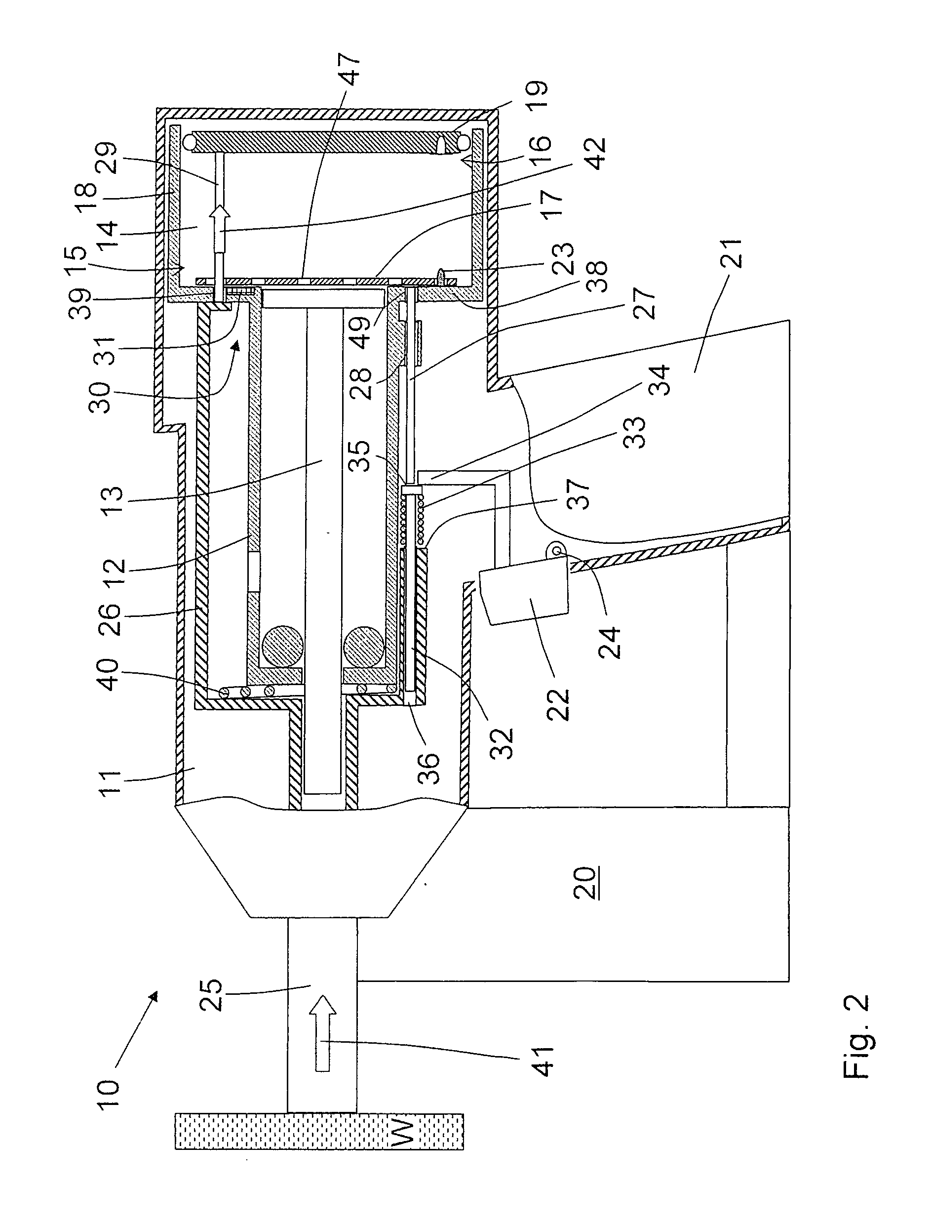 Combustion-engined setting tool