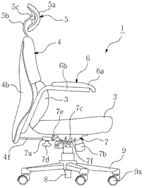 Chair with separate but interconnecting lumbar and thoracic supports