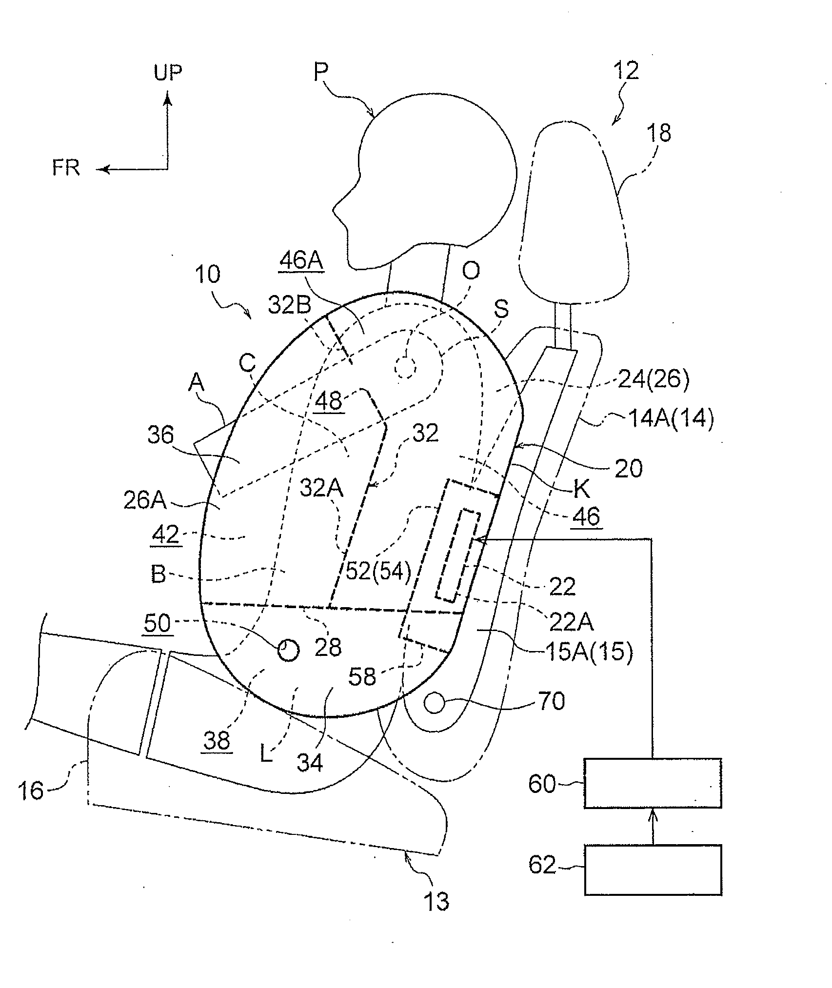 Vehicle side air bag apparatus and vehicle seat