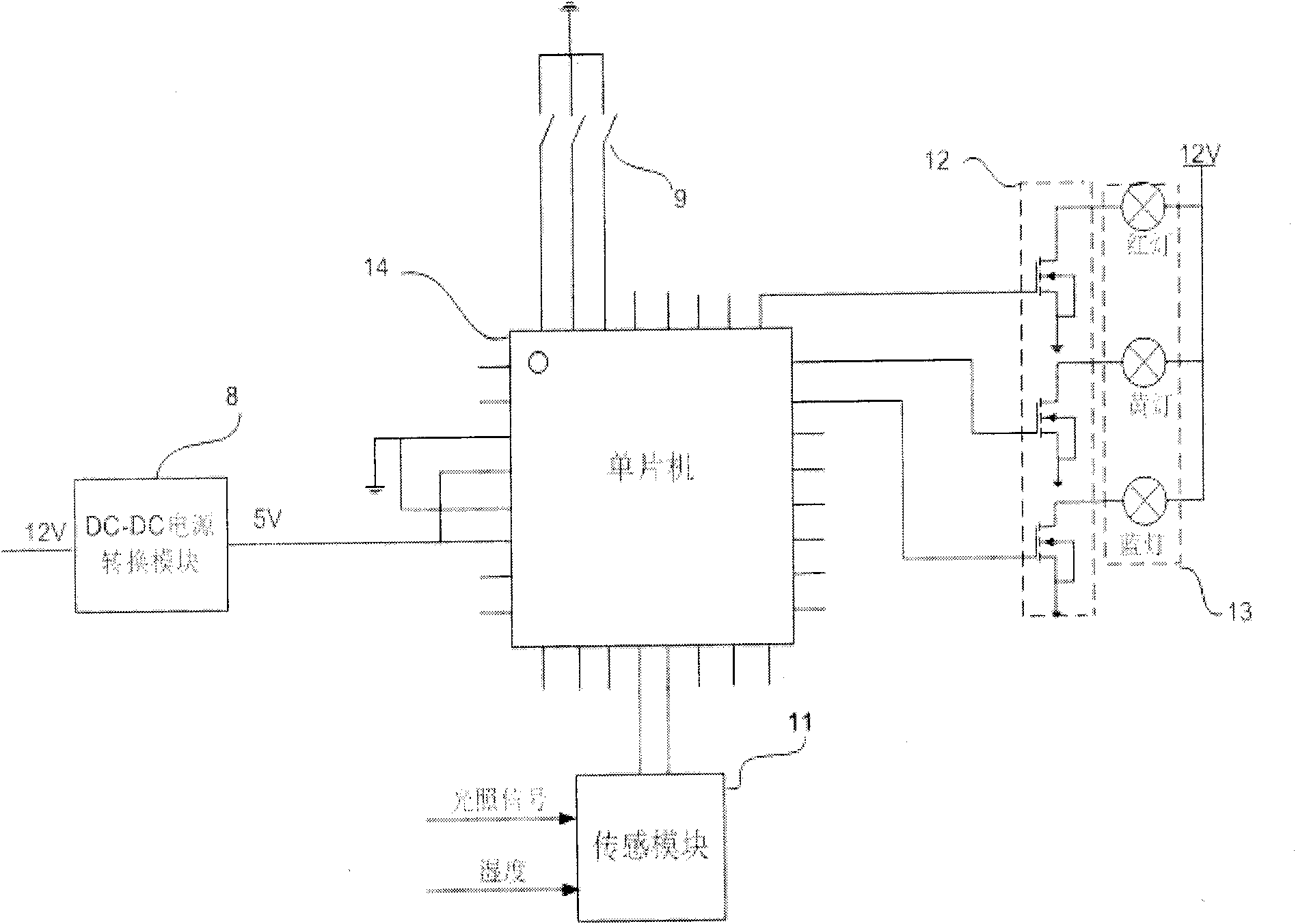 Variable-frequency LED strobe warning device