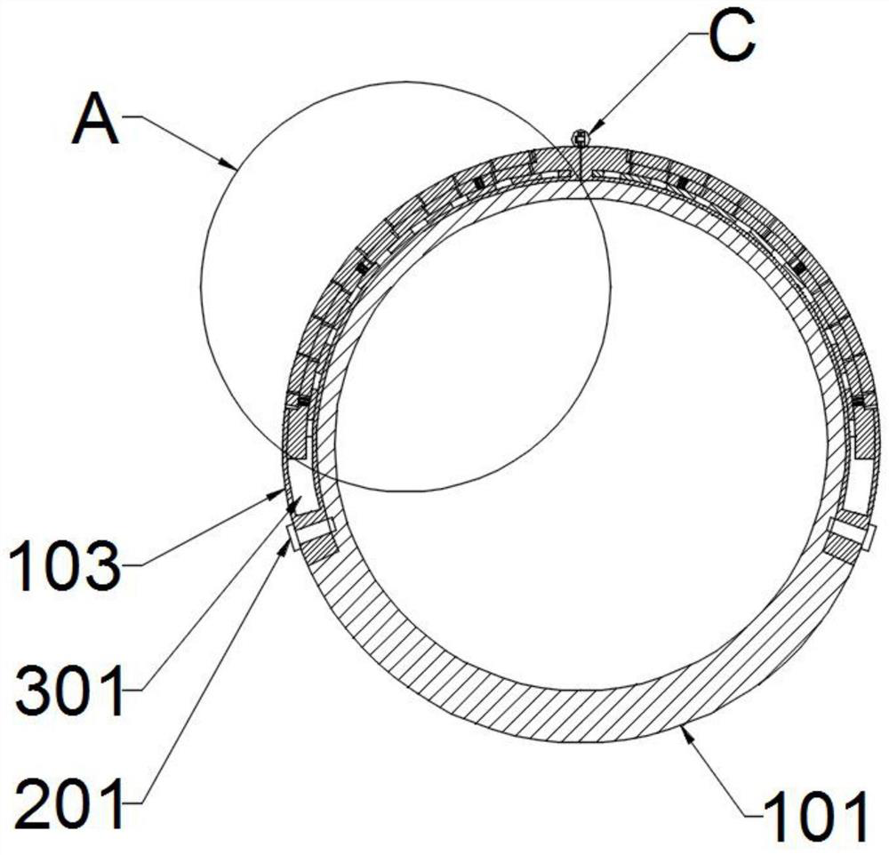 An air pressure inner swing type real-time temperature control motor