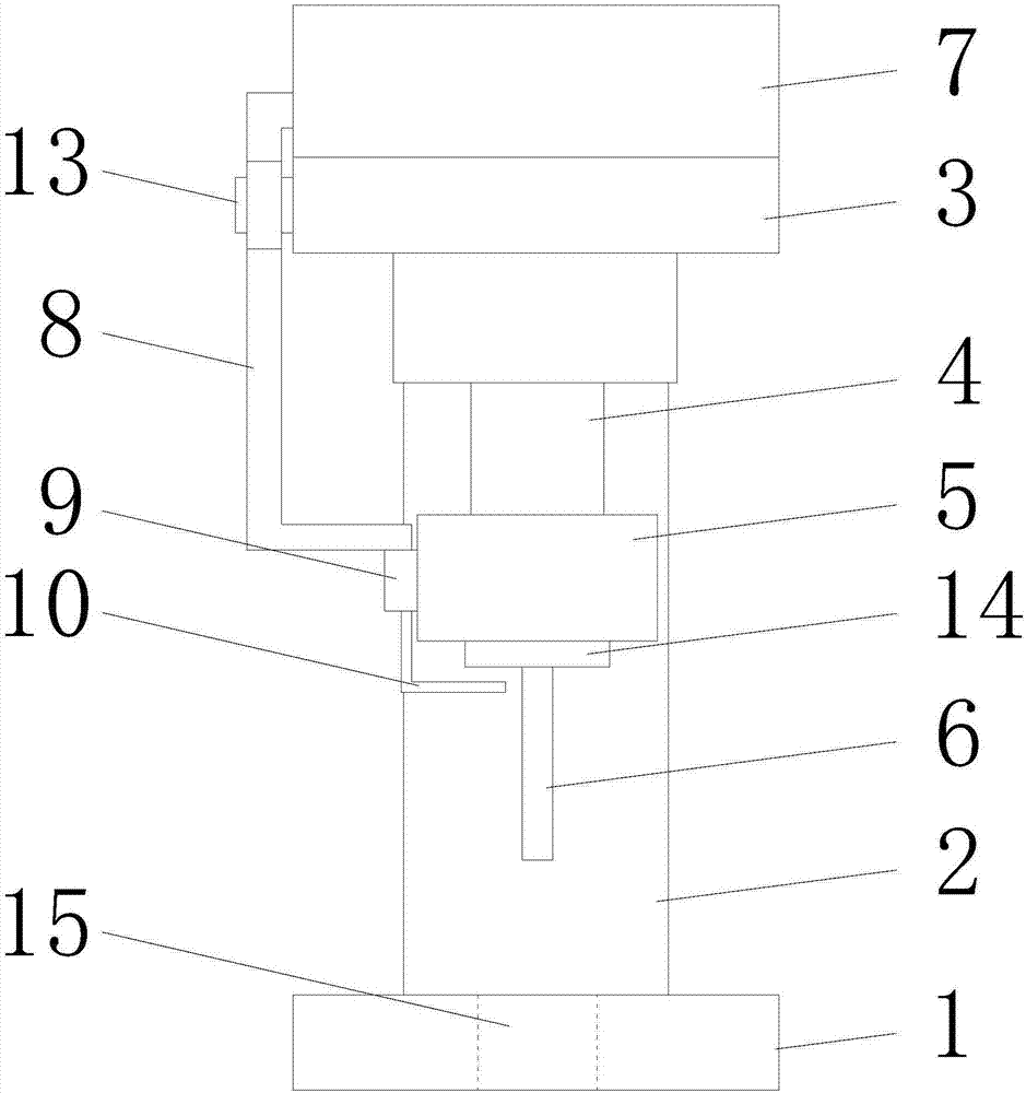 Drilling device for metal product processing