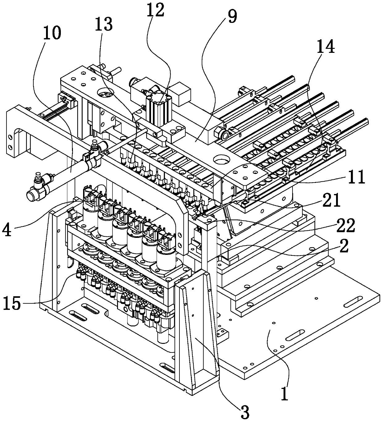 A needle seat directional feeding device