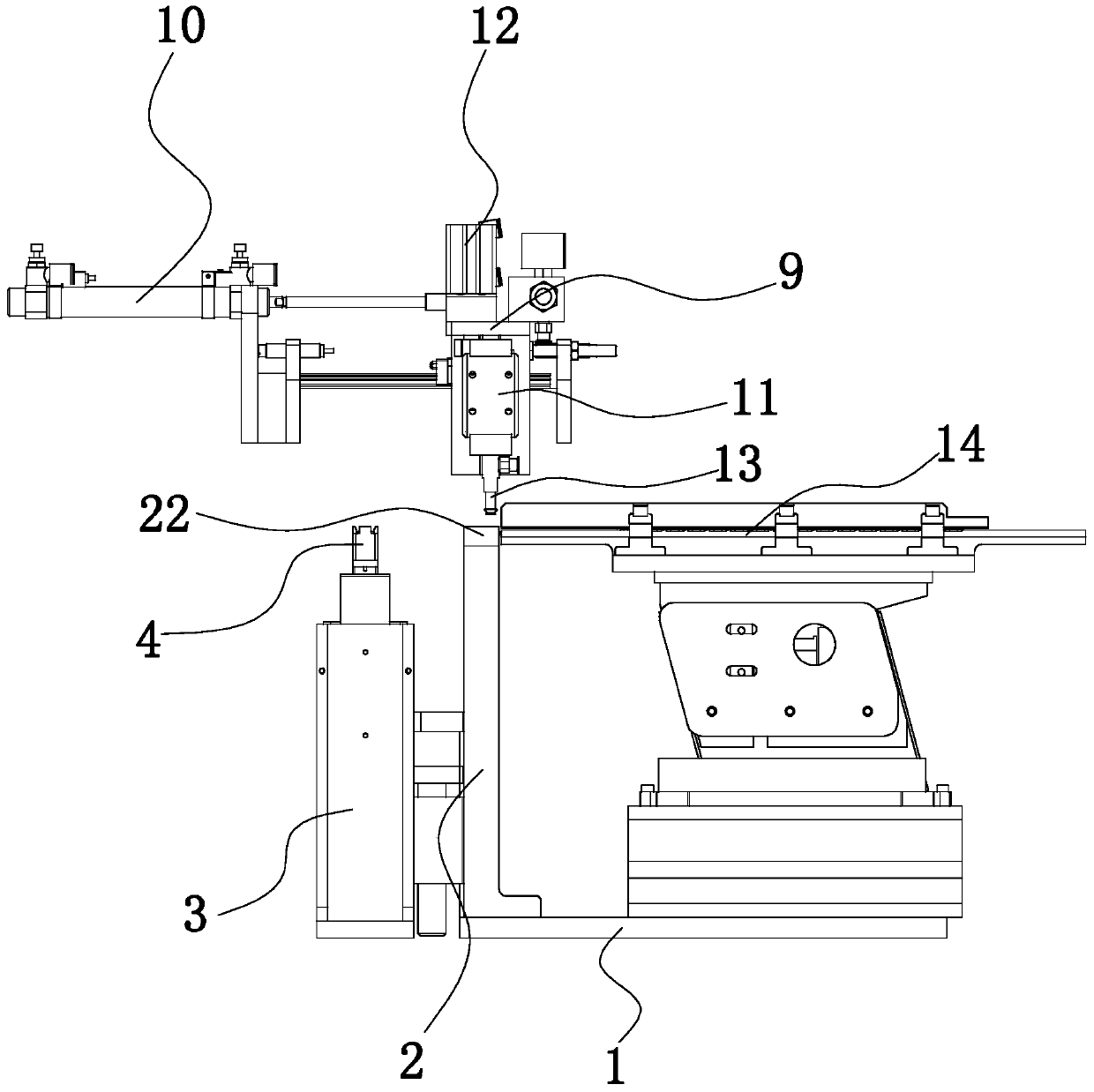 A needle seat directional feeding device