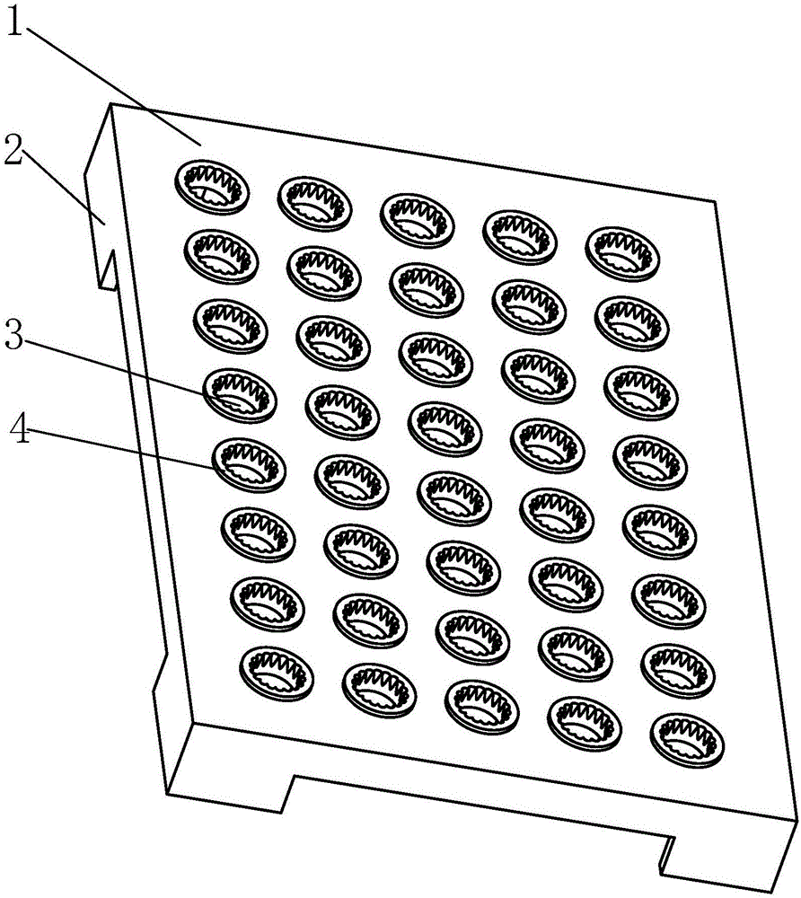 Arranging frame for drying shuttlecock glue