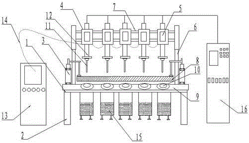 Numerical control punching machine for aluminum plates