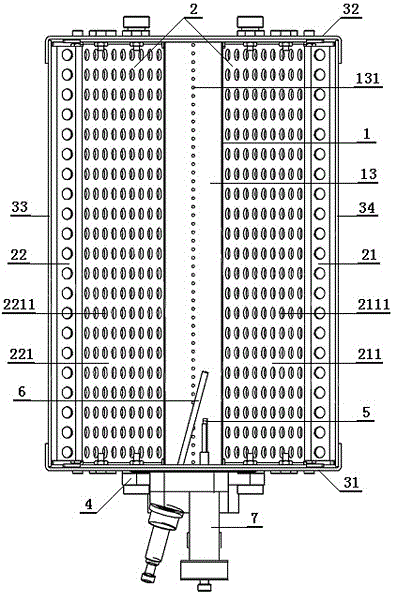 A standardized modular unit of direct-fired linear burner with high turndown ratio