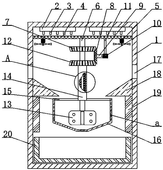 Metallurgic powder mixing and drying machine