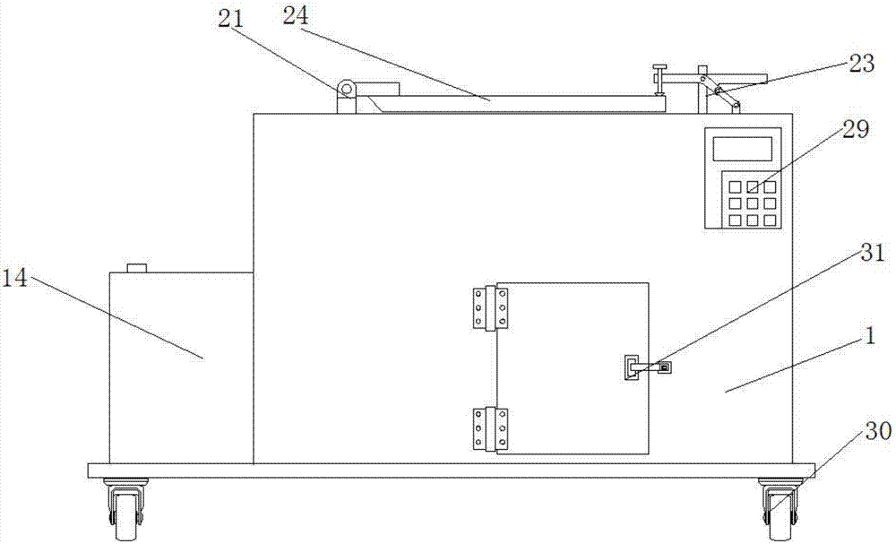 Rapid cleaning device for small automobile parts