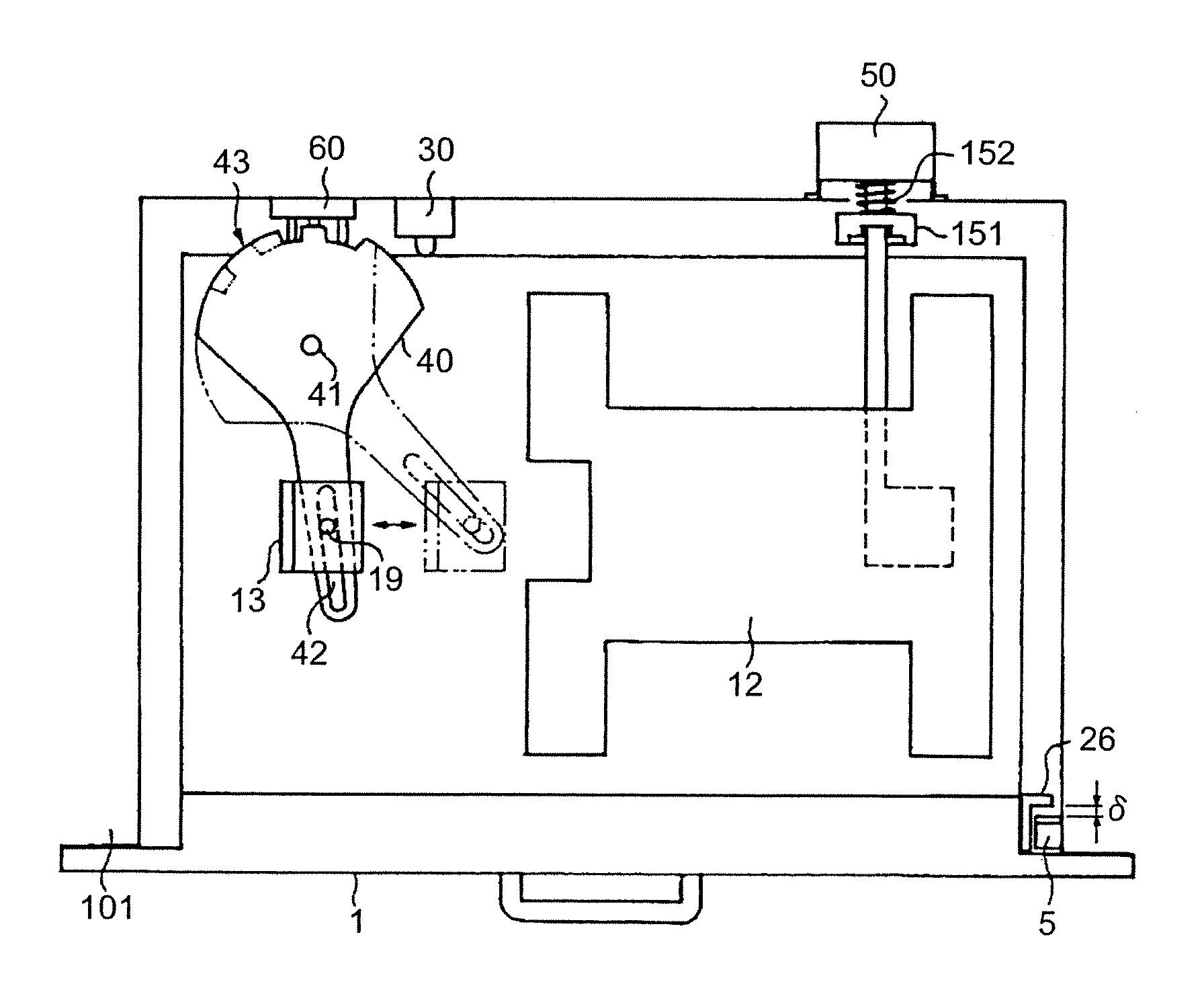 Functional unit positioning device and image forming apparatus