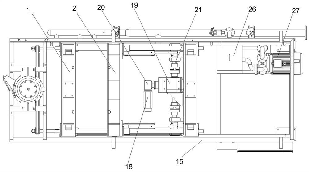 Electric-drive front-pushing type microwave heating foaming forming machine and foaming forming method thereof