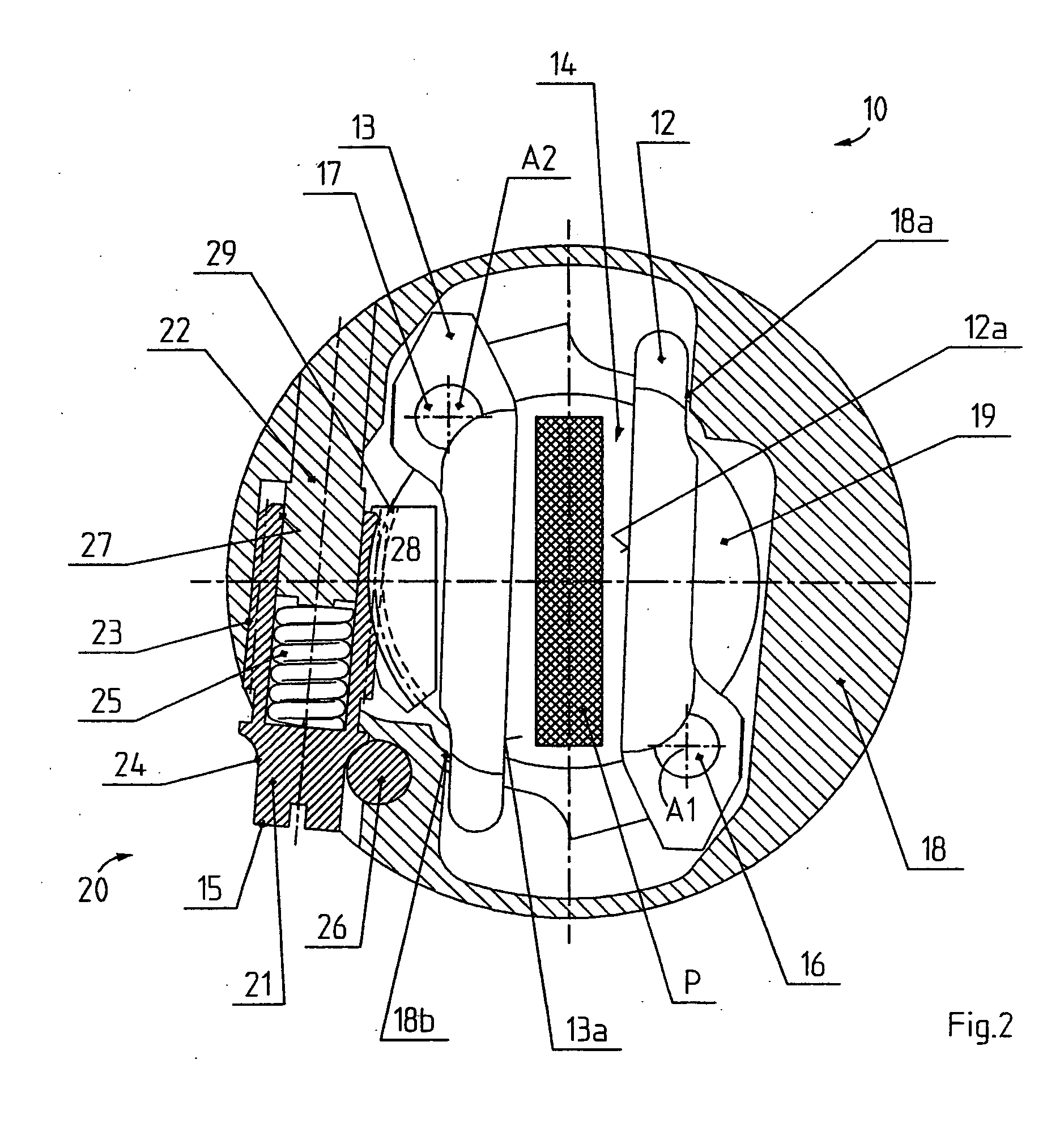 Test body clamping device in a rheometer