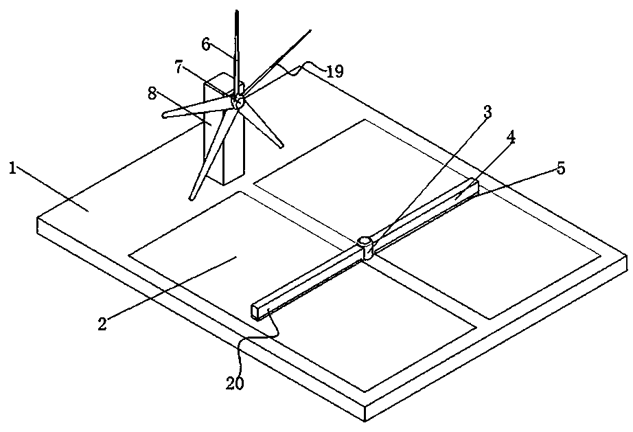 Photovoltaic tile for self-cleaning by using wind energy