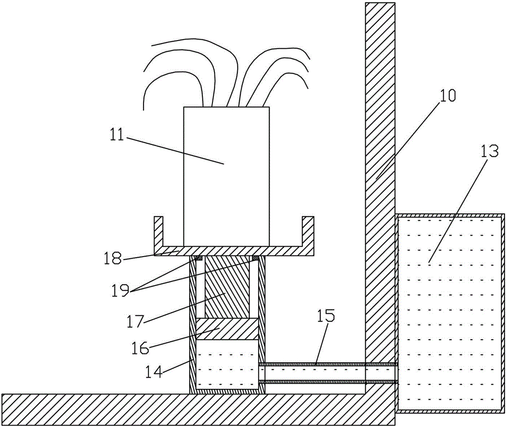 System capable of automatically controlling height of flowerpot