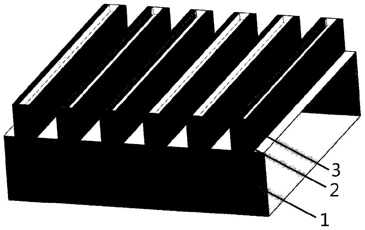 Metal wire grating polarizer with deep ultraviolet composite structure