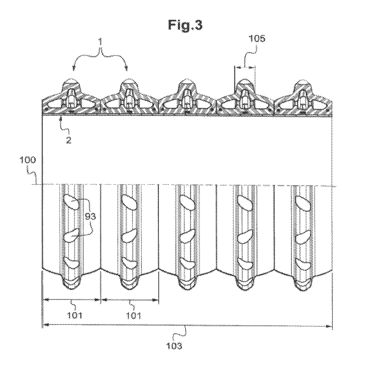 Pneumatic furrow