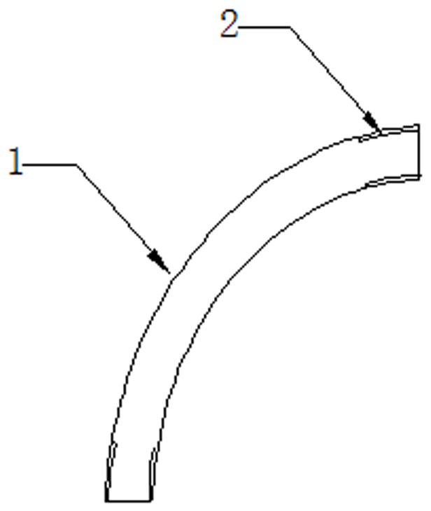 A carbon fiber elbow for ships and its manufacturing method