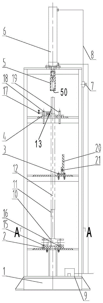 An assembly tool for a screen box drive shaft assembly of a wheat harvester