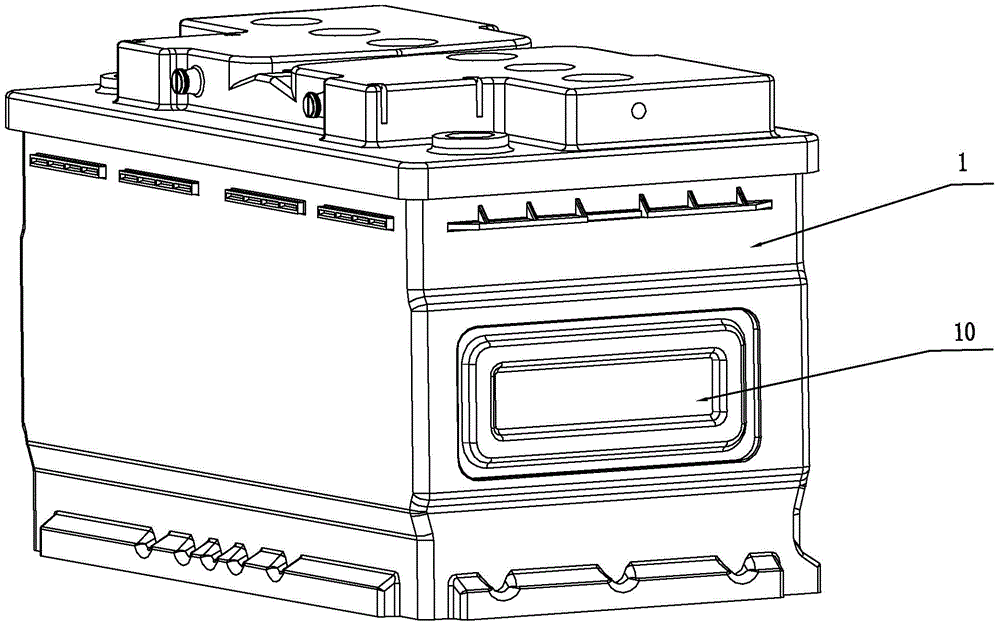 Valve-controlled sealing lead-acid storage battery for starting and stopping of automobiles