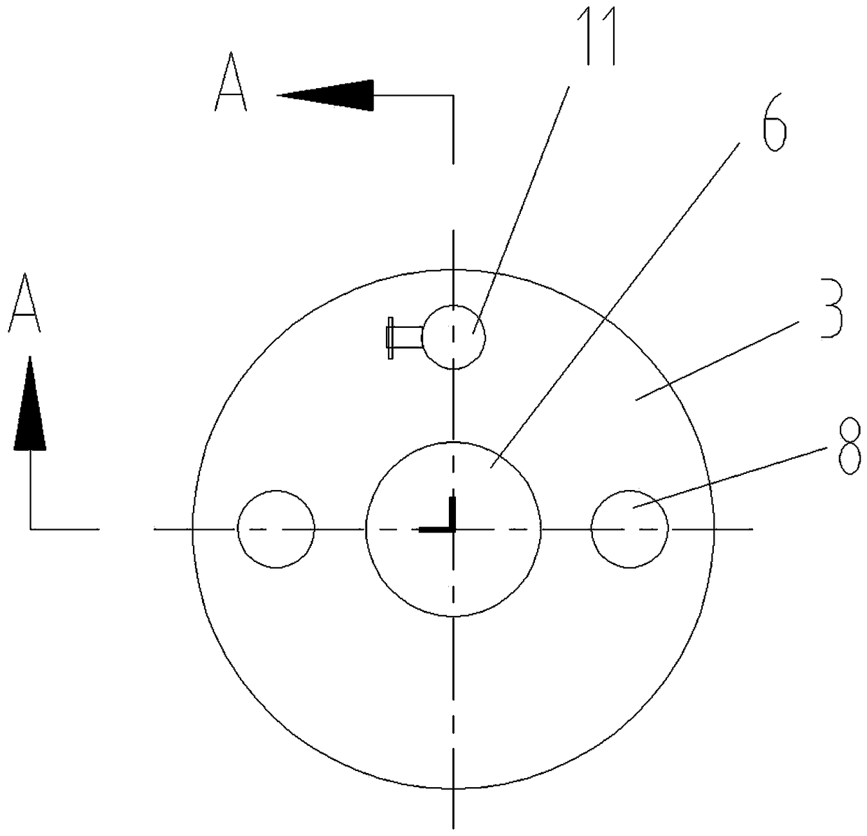 Molding die head used for rice cake molding machine and easy to de-mold