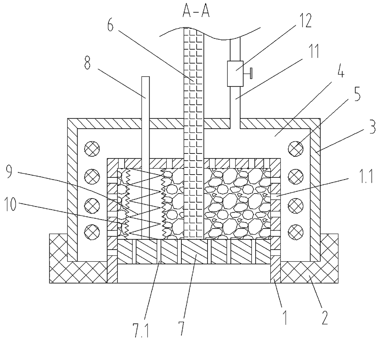 Molding die head used for rice cake molding machine and easy to de-mold