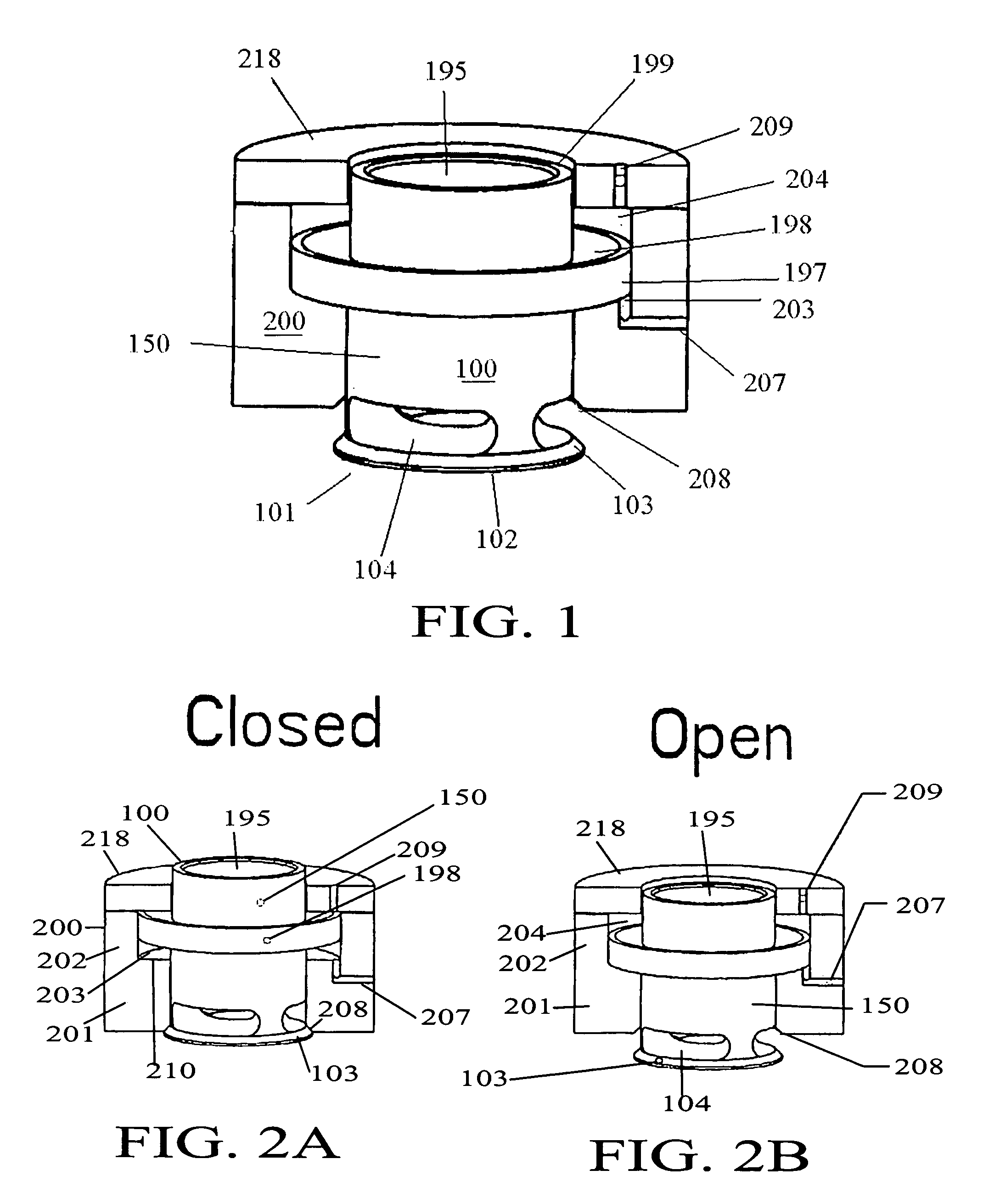 Pneumatically actuated valve for internal combustion engines