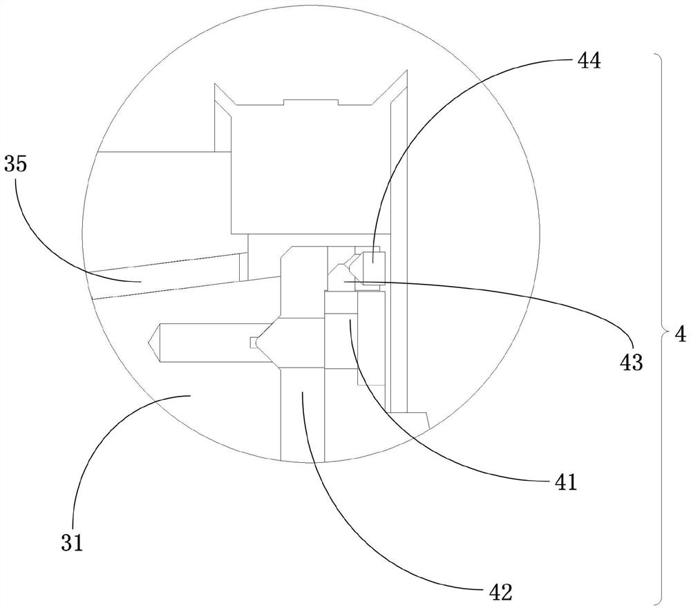 Five-claw elastic pneumatic clamping device for turning and grinding machine tool