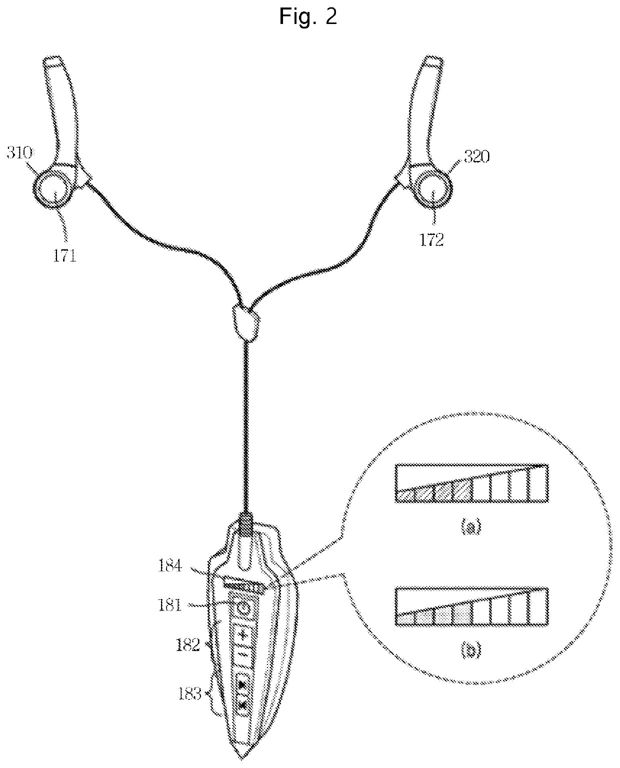 Bone conduction apparatus having tens therapy function