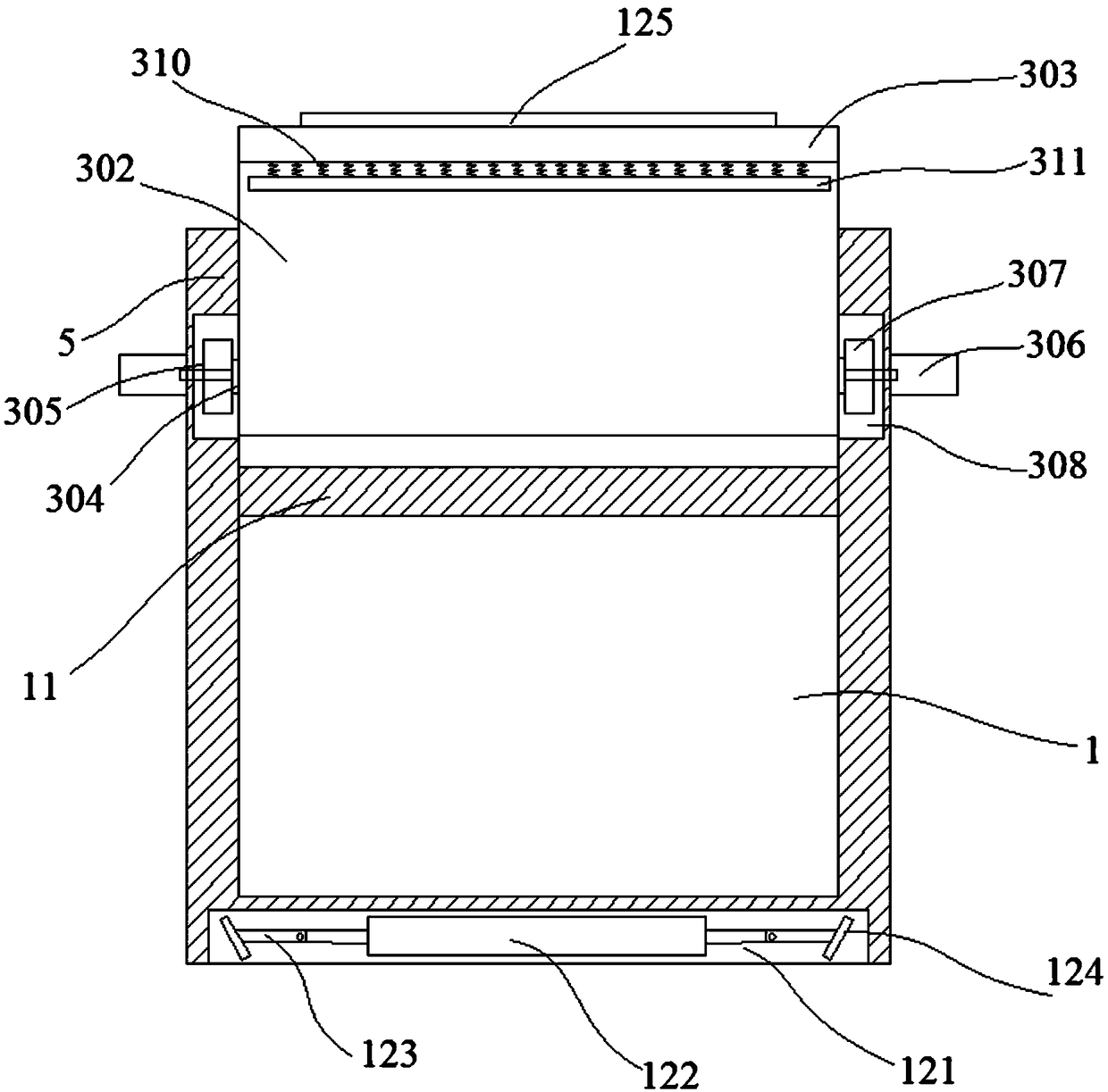 Switch cabinet with protective structure