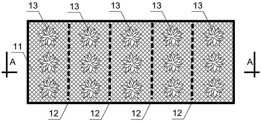 A hydraulic tidal flow variable displacement artificial wetland and a process for using the artificial wetland to treat sewage